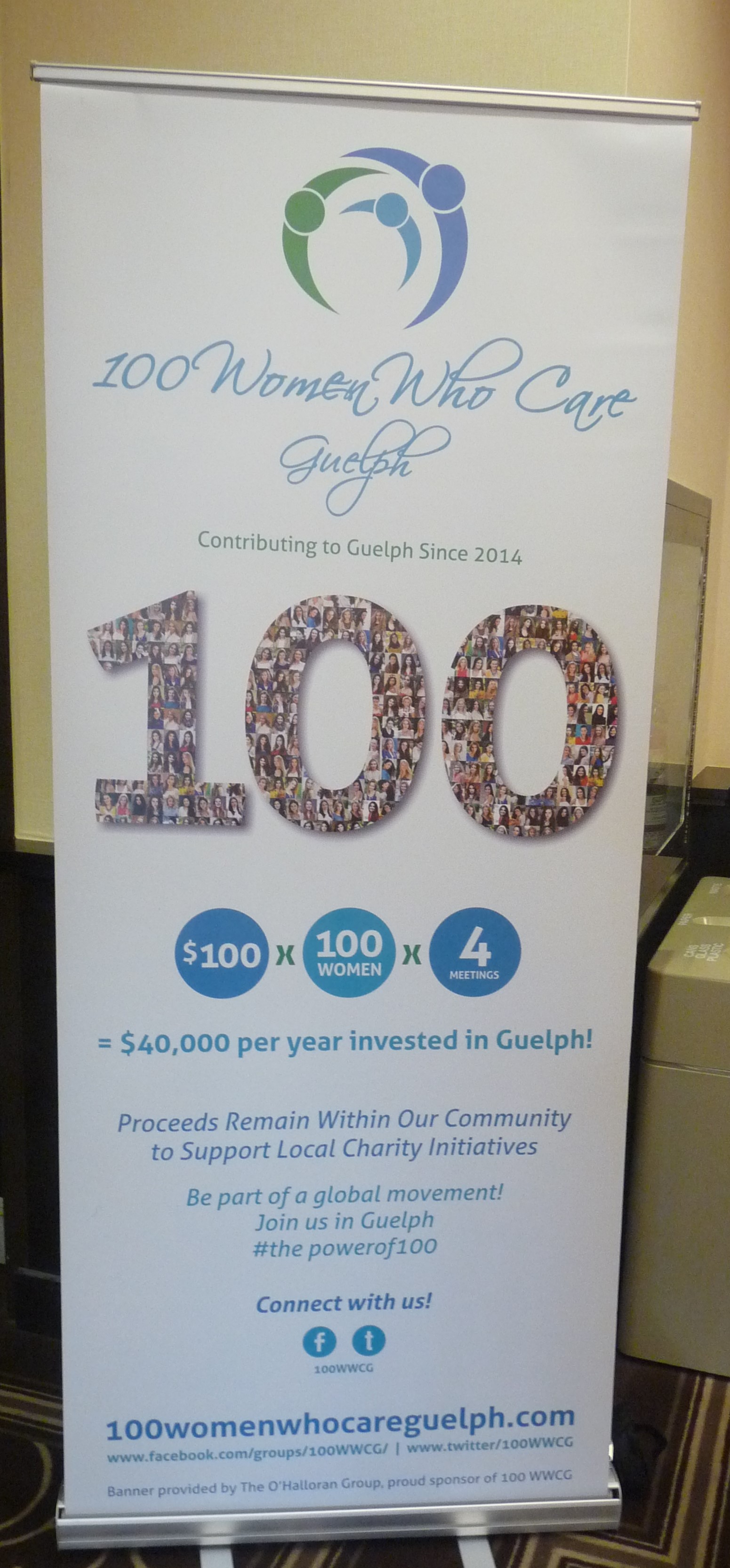 Our new 100 WWCG Banner makes its debut! 